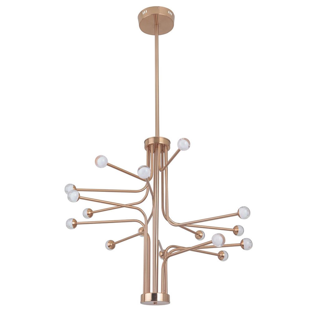 Craftmade 16 Arm LED Chandelier in Satin Brass