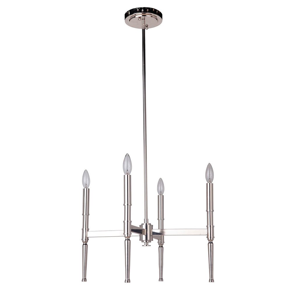 Craftmade 4 Light Pendant in Polished Nickel