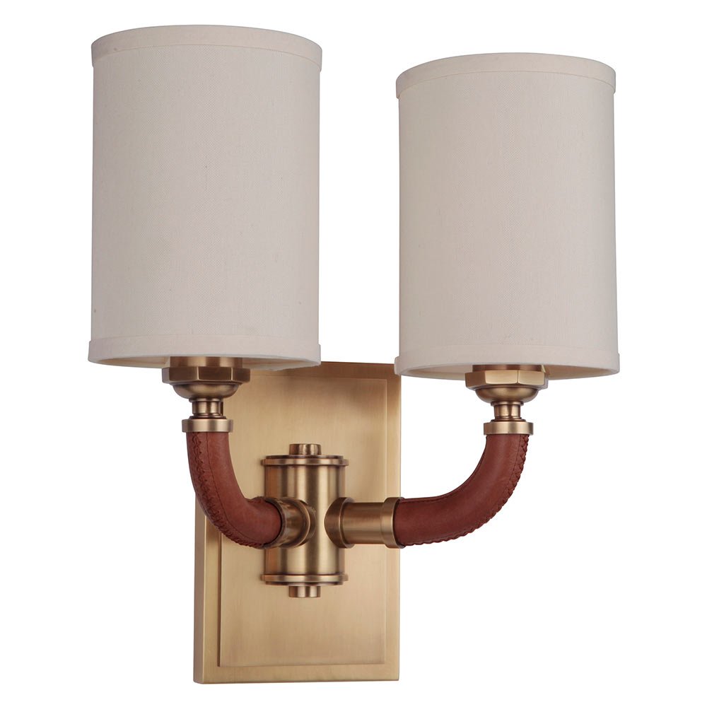 Craftmade 2 Light Wall Sconce in Vintage Brass