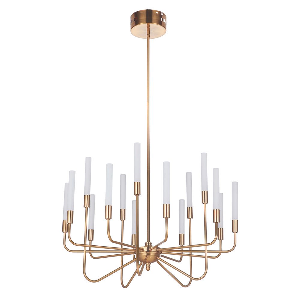 Craftmade 15 Arm LED Chandelier in Satin Brass