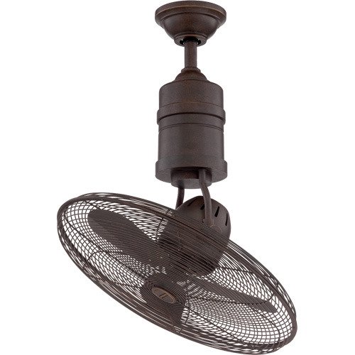 Craftmade 21" Rotating Cage Ceiling Fan in Aged Bronze