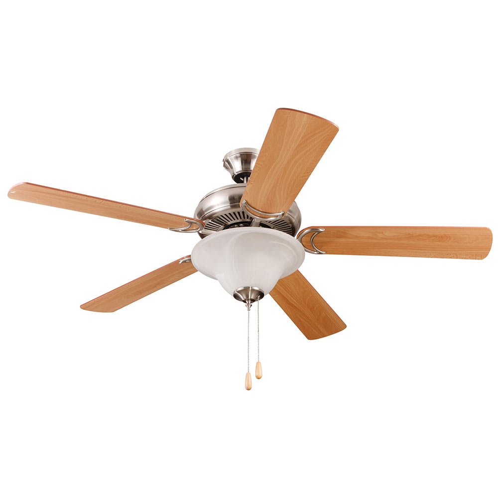 Craftmade 52" Decorator's Choice Ceiling Fan in Brushed Polished Nickel
