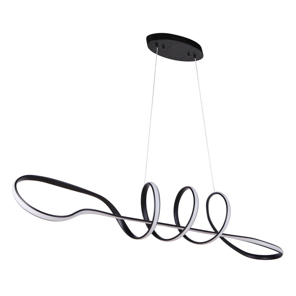 Craftmade Dimmable LED Island in Flat Black