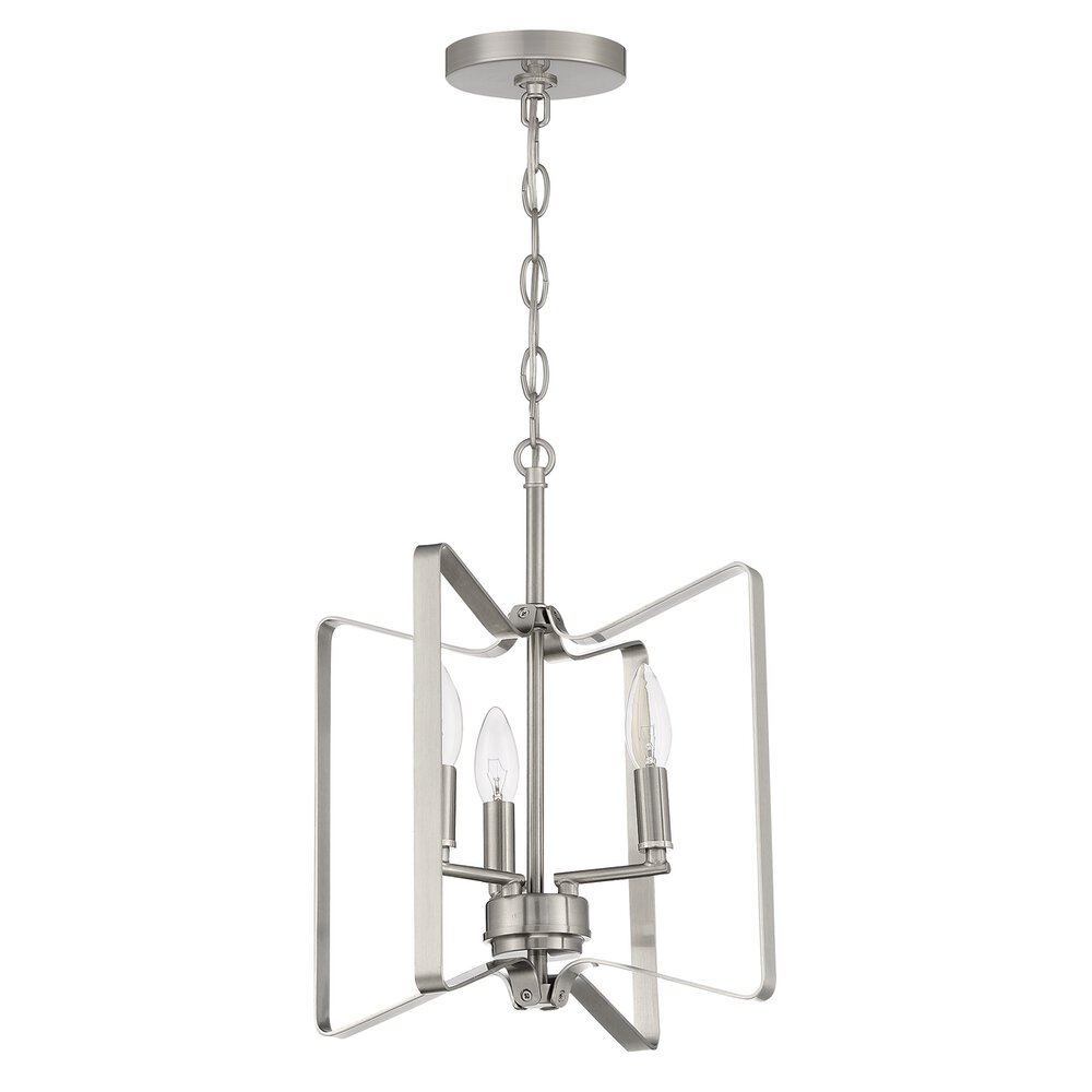 Craftmade Convertible Semi Flush 3 Light In Brushed Polished Nickel