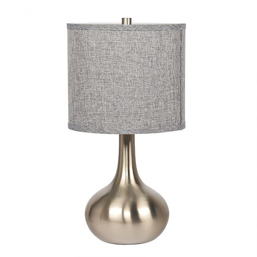 Craftmade 1 Light Metal Base Table Lamp in Brushed Polished Nickel