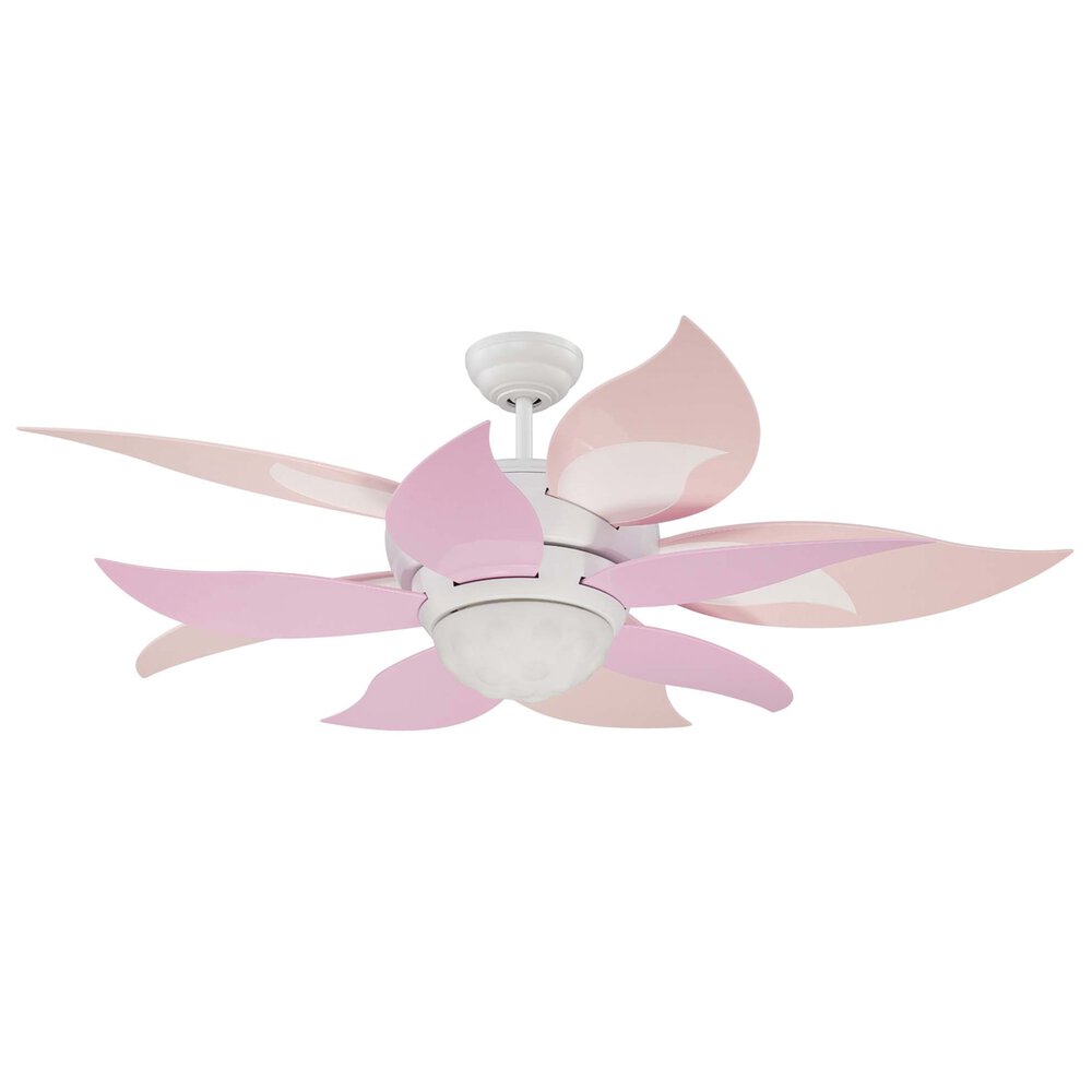 Craftmade 52" Ceiling Fan (Blades Included) In White And Frost White Glass