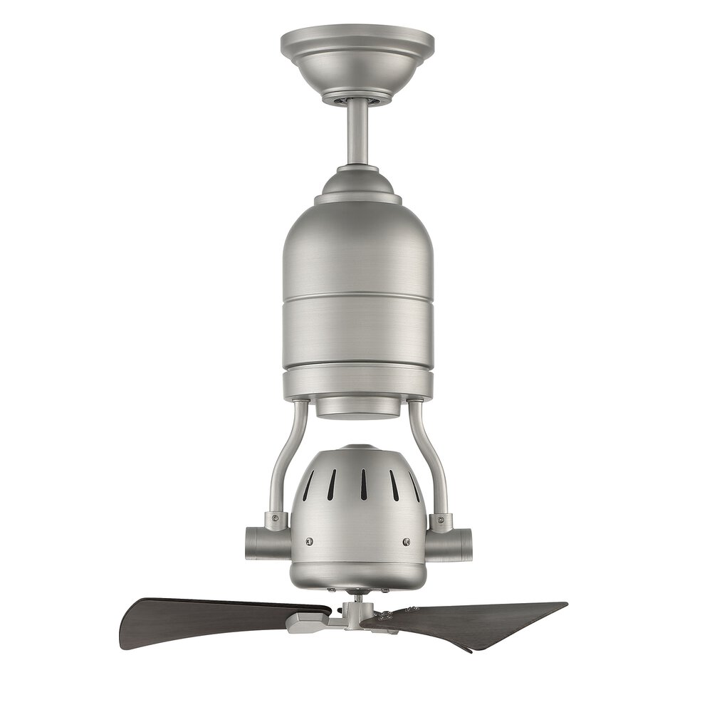 Craftmade 18" Bellows Ceiling Fan With Blades In Painted Nickel