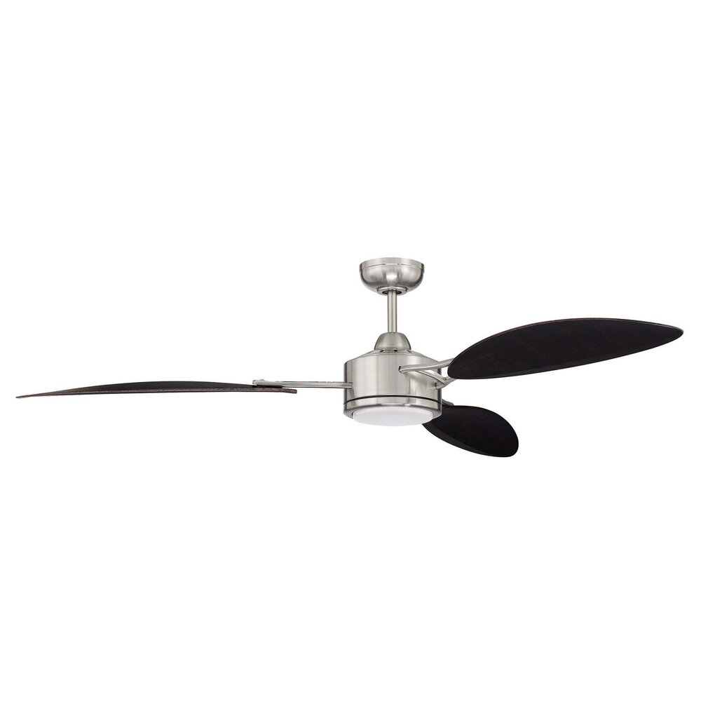 Craftmade 64" Fan In Brushed Polished Nickel And Frost White Acrylic Fixture