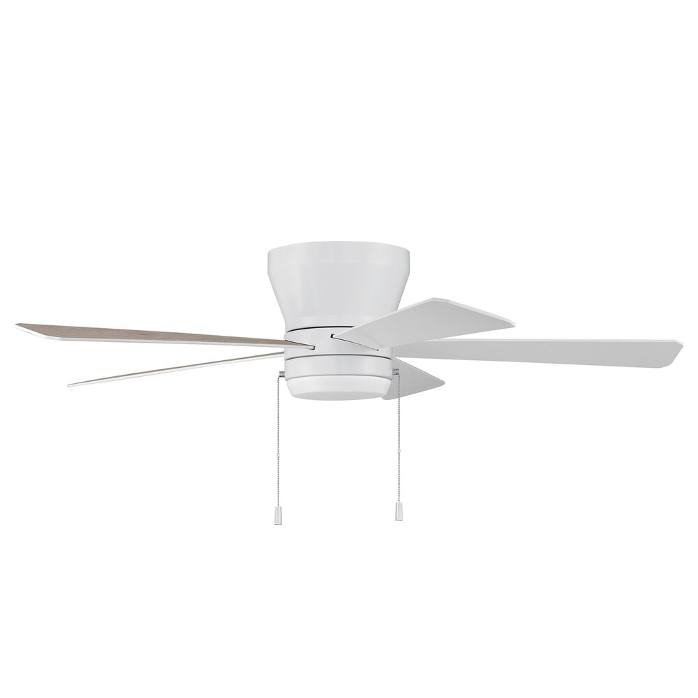Craftmade 52" Fan In White And Frost White Acrylic Fixture