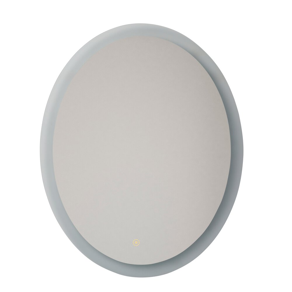 Craftmade Led Oval Mirror 30" X 24" In White