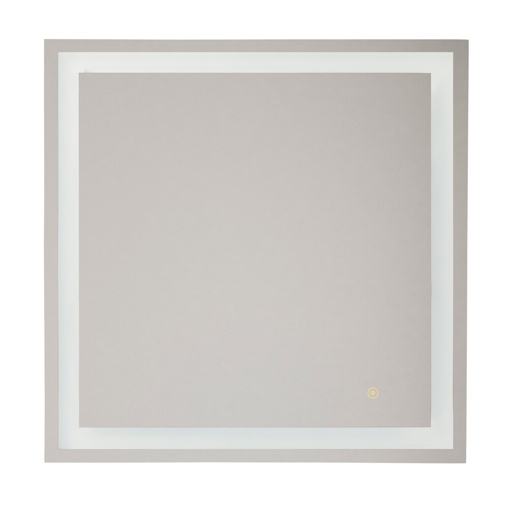 Craftmade Led Square Mirror 30" X 30" In White