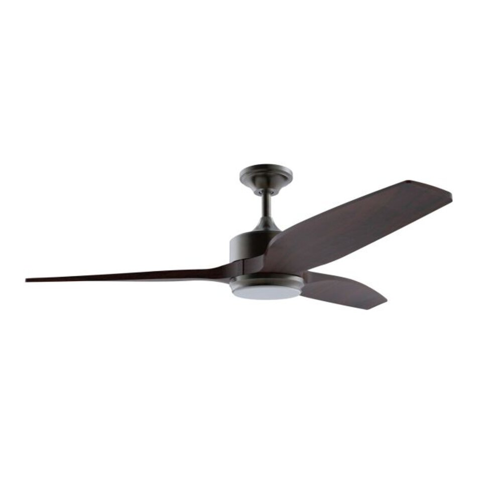 Craftmade 60" Ceiling Fan (Blades Included) In Oiled Bronze And Frost White Glass