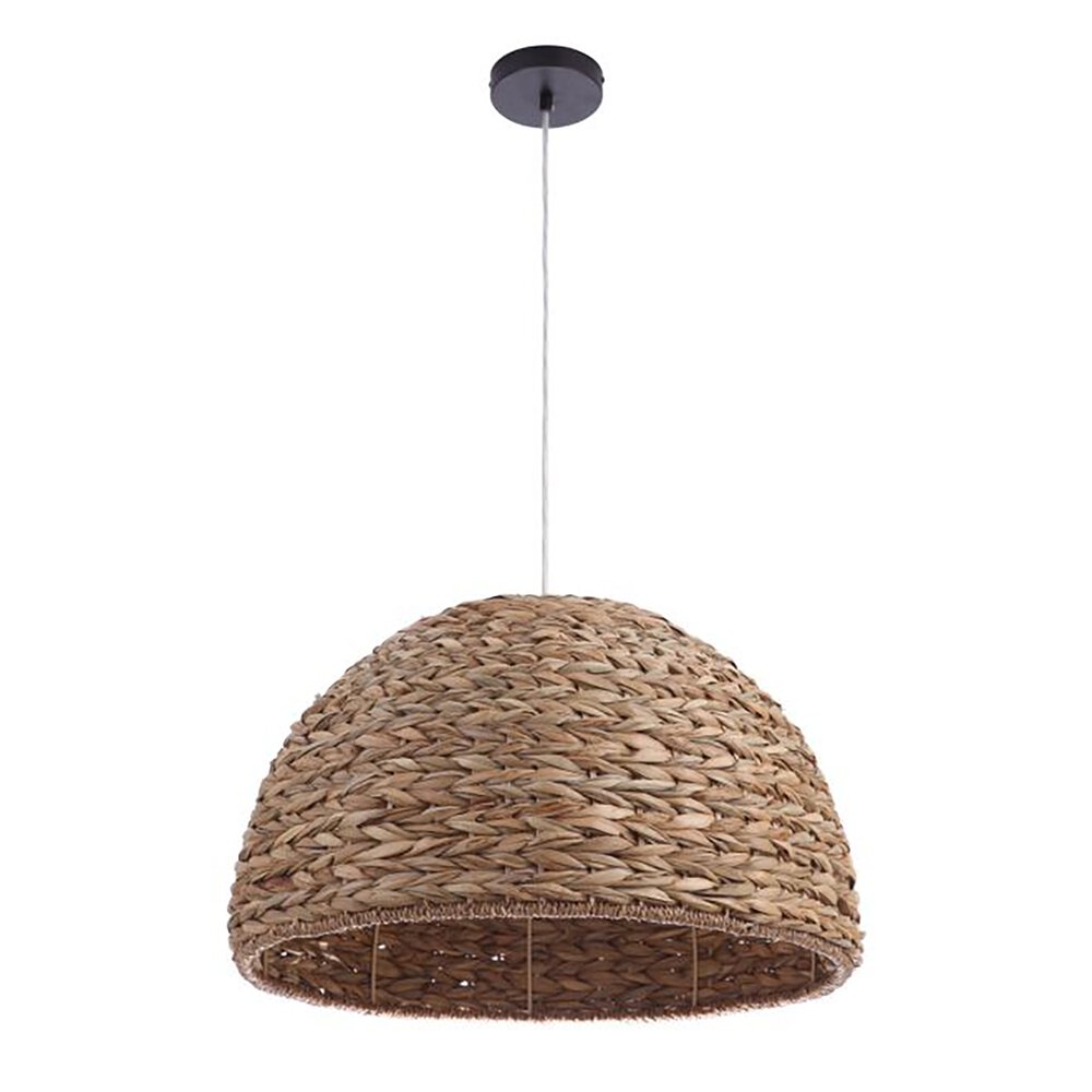 Craftmade 1 Light Pendant with Woven Sea Grass Dome