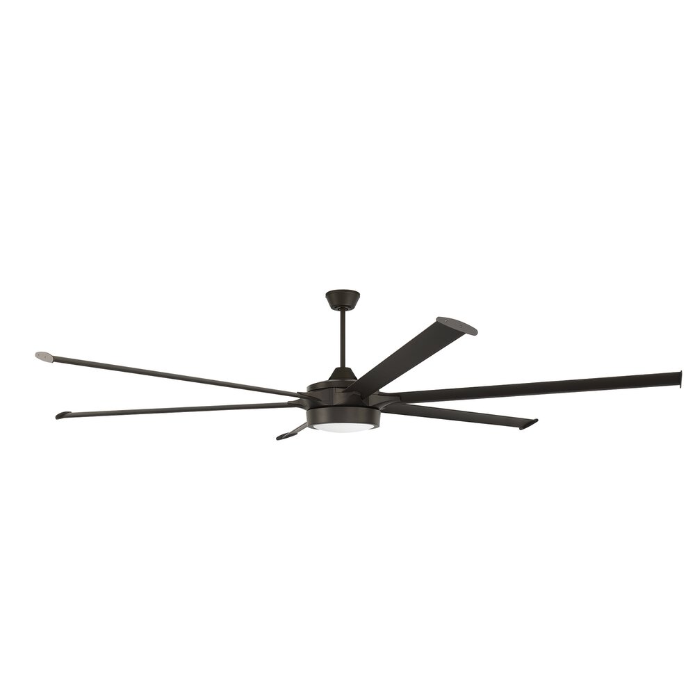 Craftmade 102" Indoor/Outdoor Fan With Blade Light Kit Included In Espresso And Frost White Glass