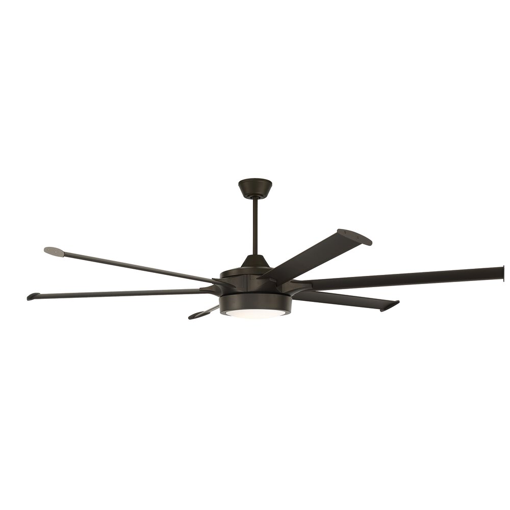 Craftmade 78" Indoor/Outdoor Fan With Blade Light Kit Included In Espresso And Frost White Glass