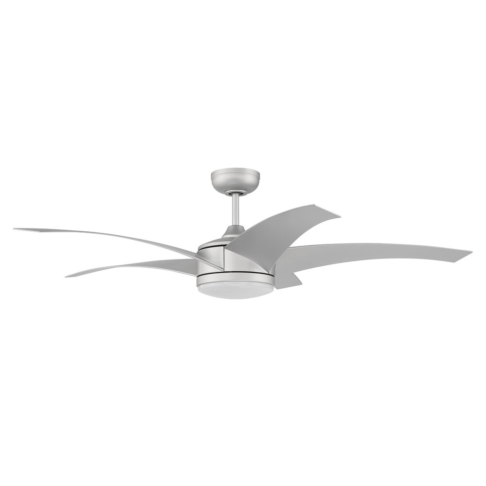 Craftmade 54" Indoor/Outdoor Fan In Titanium And Frost White Acrylic Fixture