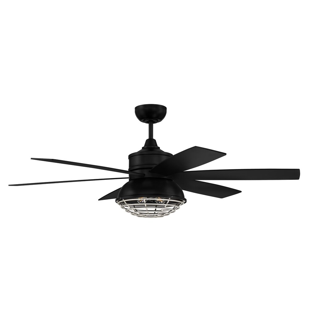 Craftmade 52" Indoor/Outdoor Fan In Flat Black/Painted Nickel