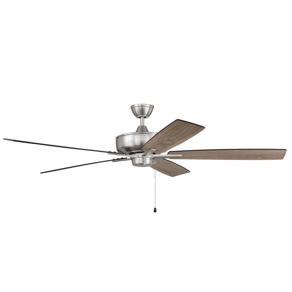 Craftmade 60" Super Pro Fan With Blades In Brushed Polished Nickel