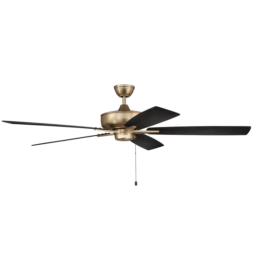 Craftmade 60" Super Pro Fan With Blades In Satin Brass