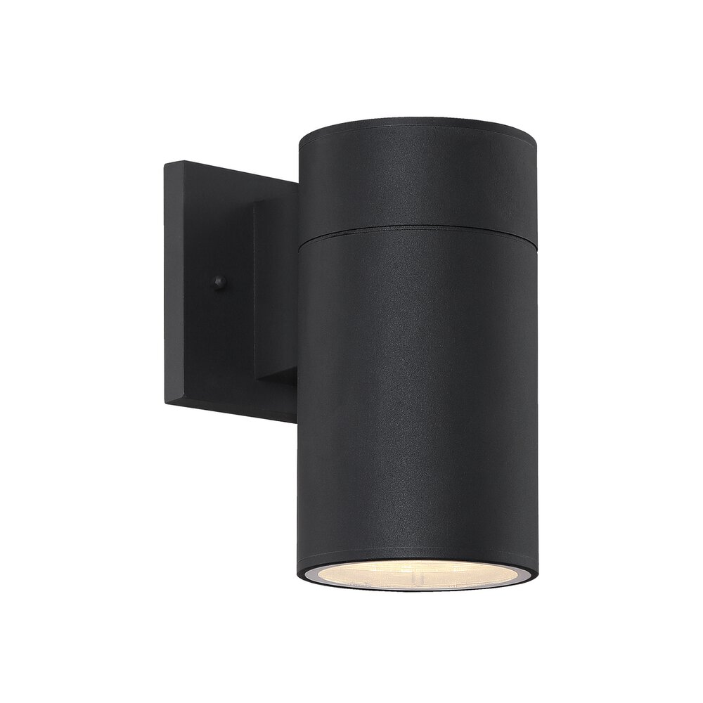 Craftmade Led Wall Mount In Matte Black And Clear Glass