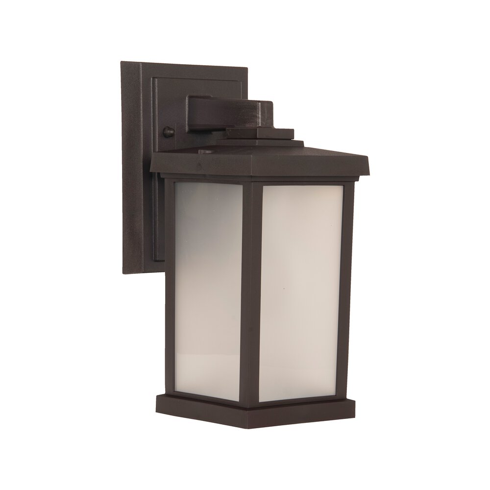 Craftmade Outdoor Wall Mount In Bronze And Frosted Polycarbonate Fixture
