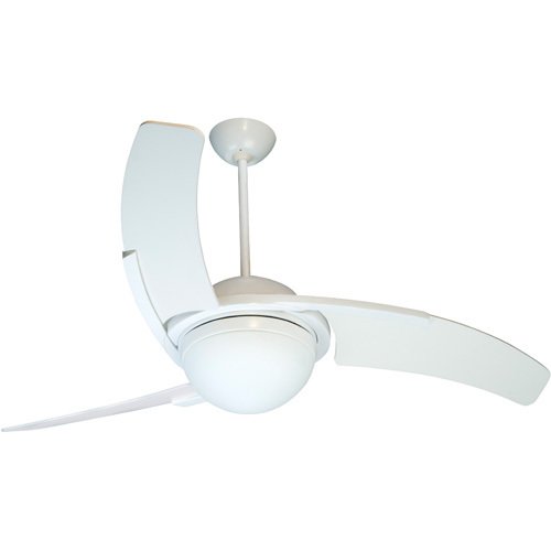 Craftmade 54" Ceiling Fan in White with Blades and Integrated Light Kit