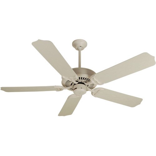Craftmade 52" Porch Ceiling Fan with Outdoor Standard Blades in Antique White