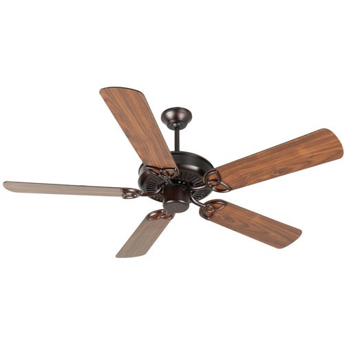 Craftmade 52" Ceiling Fan in Oiled Bronze with Plus Blades in Walnut