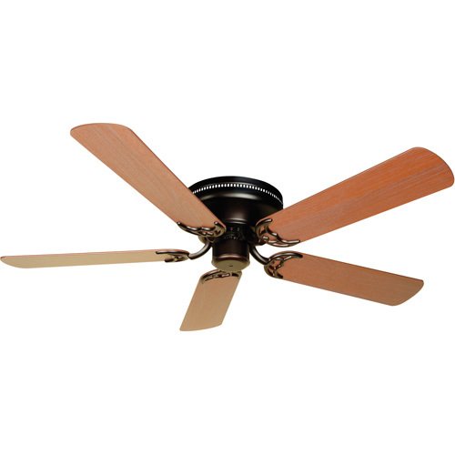 Craftmade 52" Ceiling Fan in Oiled Bronze with Plus Blades in Washed Walnut Birch