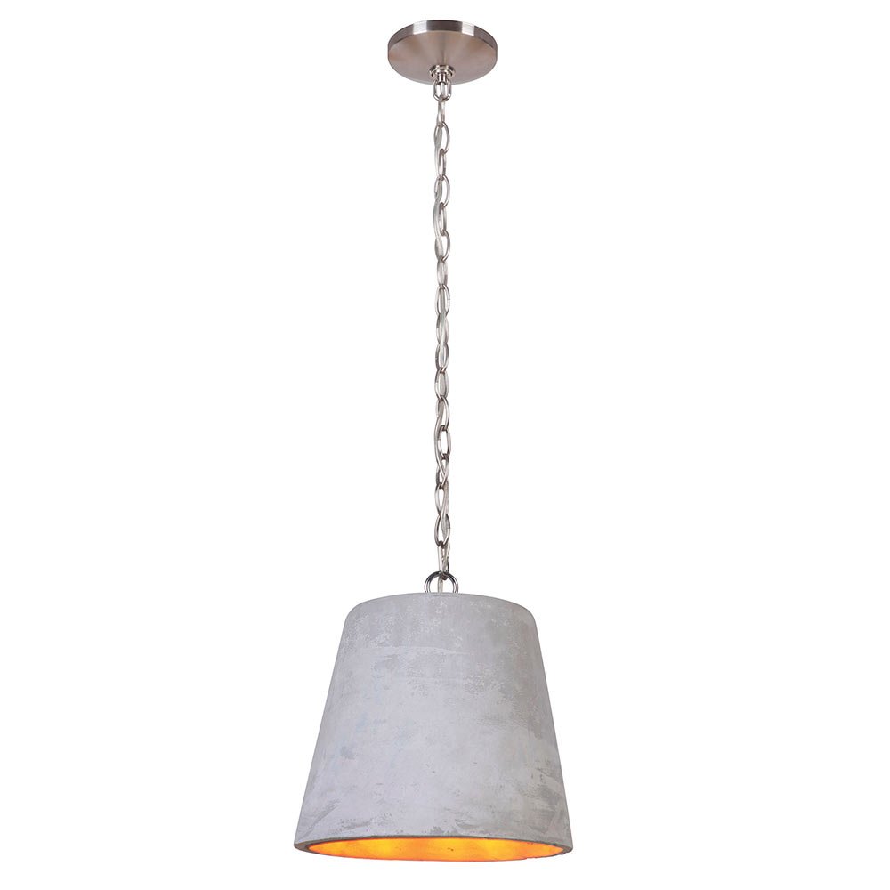 Craftmade 1 Light Mini Pendant w/ Chain in Brushed Polished Nickel