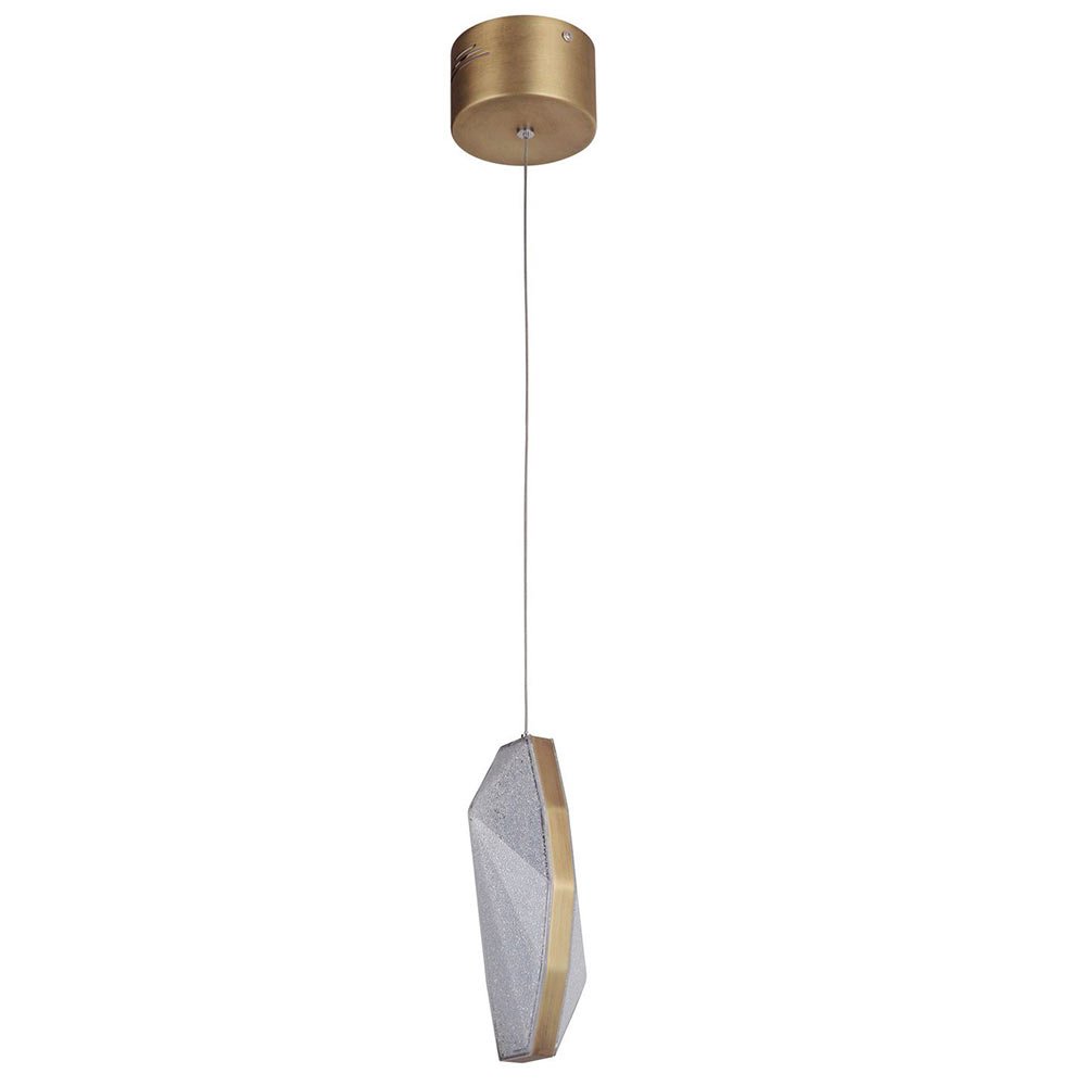 Craftmade 1 Light LED Mini Pendant in Patina Aged Brass