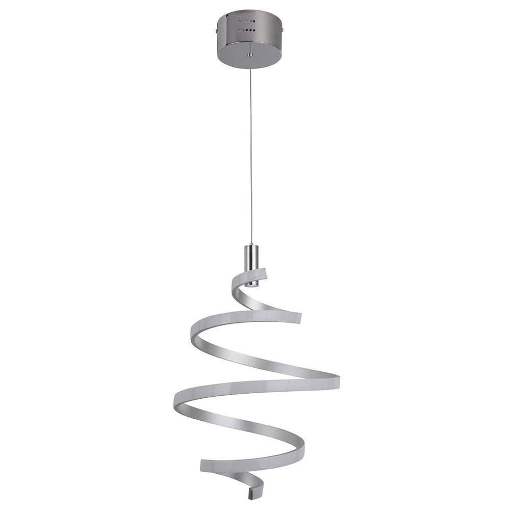 Craftmade 1 Light LED Mini Pendant in Matte Silver and Chrome