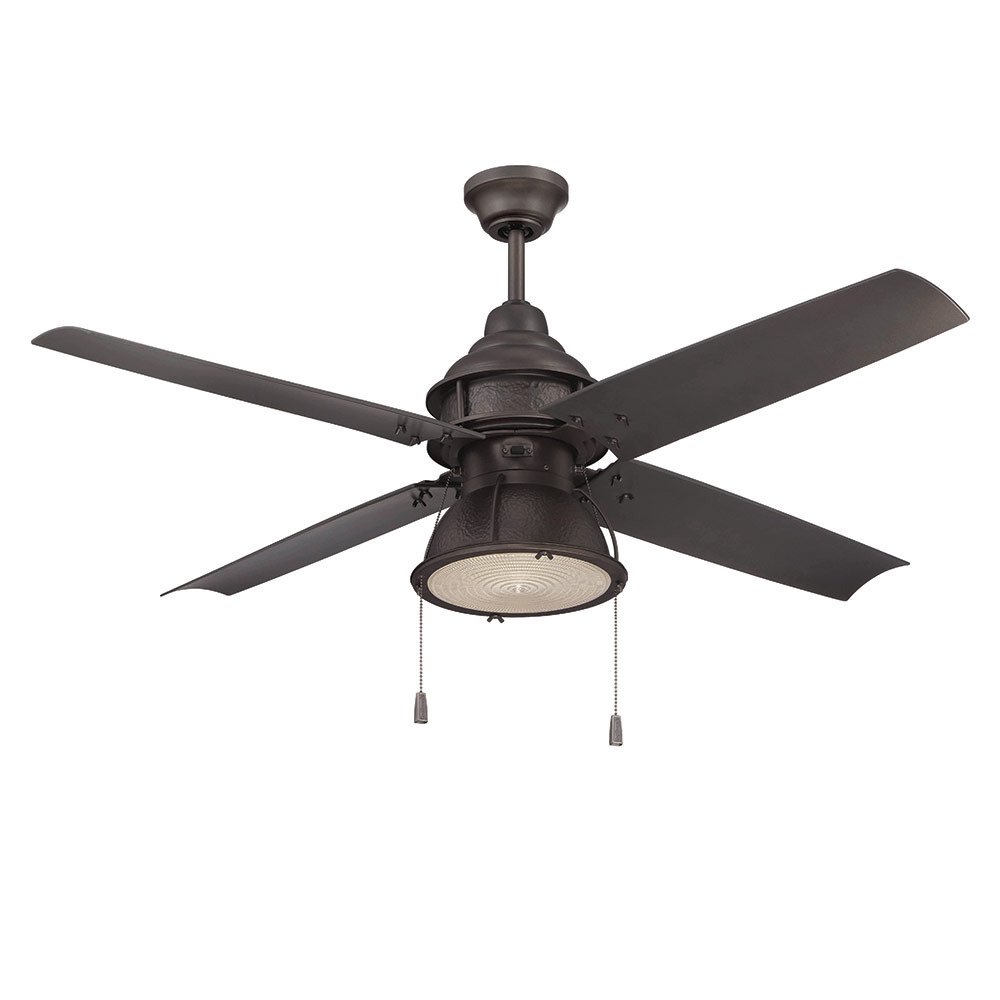 Craftmade 52" Ceiling Fan with Integrated Light Kit in Espresso with Espresso Blades