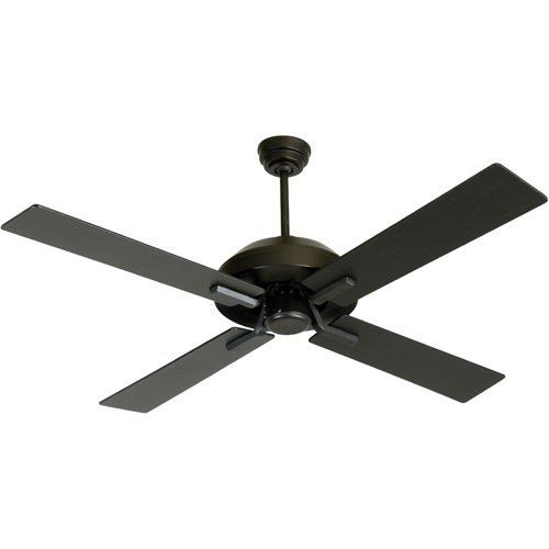 Craftmade 52" Ceiling Fan in Flat Black with Blades and Optional Light Kit