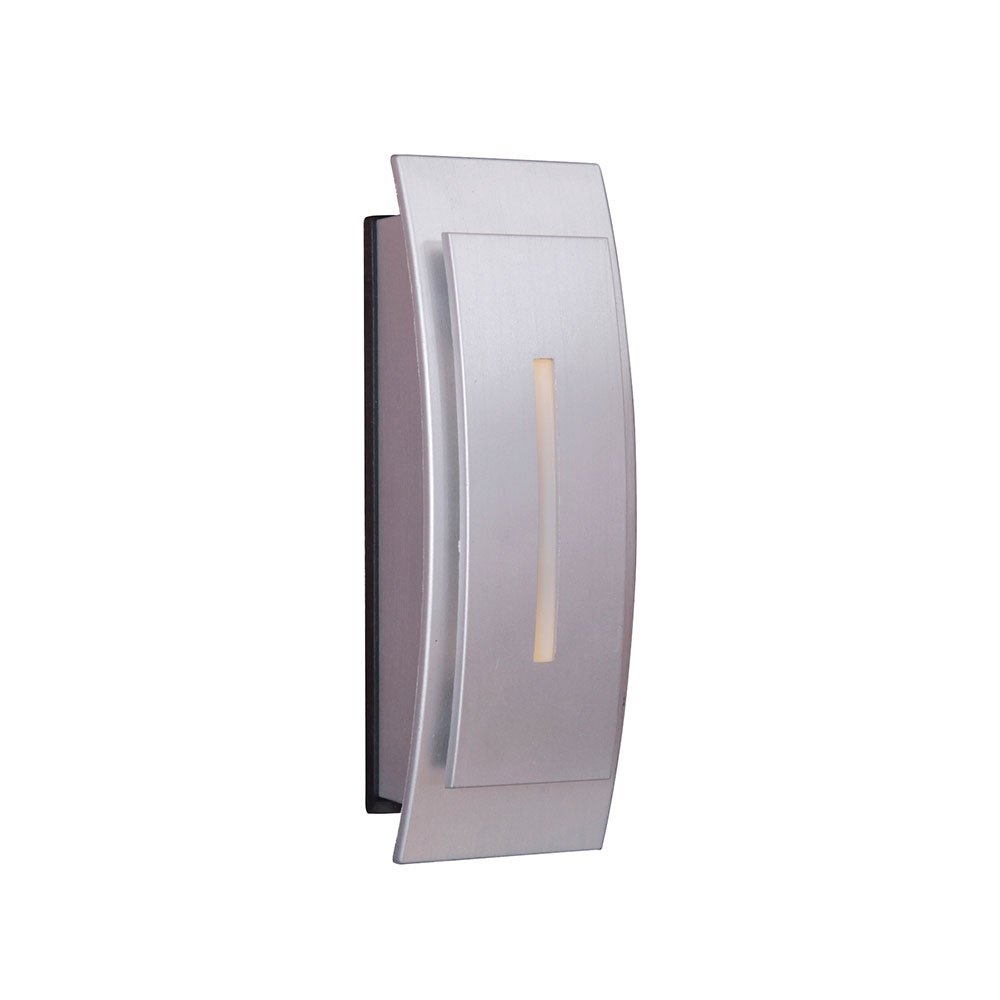 Craftmade LED Contemporary Curved Door Bell in Brushed Nickel