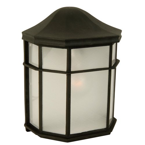 Craftmade 8" Wall Light in Matte Black with Acrylic Lens