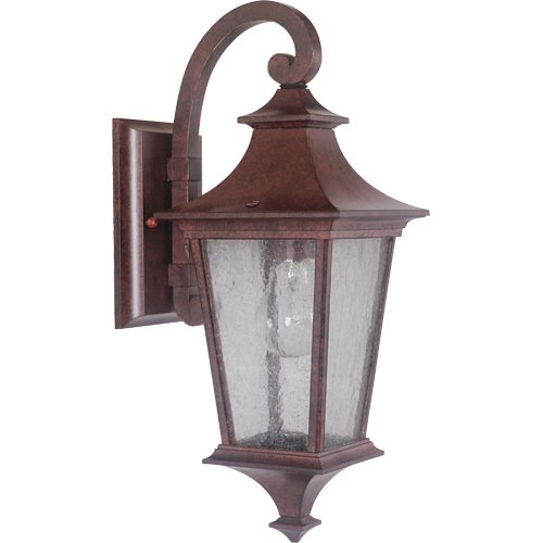 Craftmade 6" Exterior Wall Light in Aged Bronze with Clear Seeded Glass