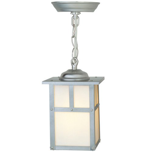 Craftmade 6" Hanging Exterior Light in Stainless Steel with Frosted Glass