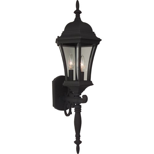 Craftmade 9 1/2" Exterior Wall Light in Matte Black with Clear Glass