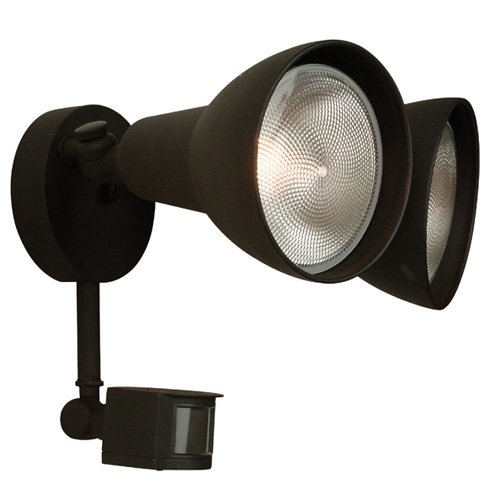 Craftmade 10 3/4" Exterior Covered Flood Light with Photocell & Motion Detection in Matte Black