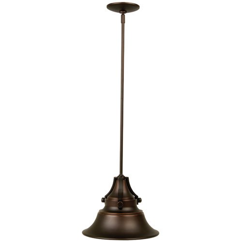 Craftmade 12" Hanging Exterior Light in Oiled Bronze Gilded