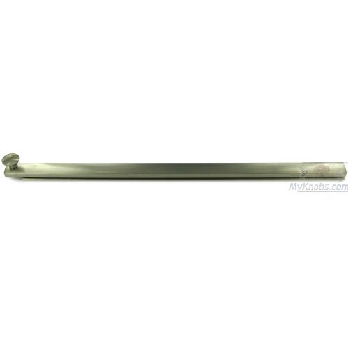 Deltana Solid Brass 12" Heavy Duty Surface Bolt with Concealed Screws in Brushed Nickel