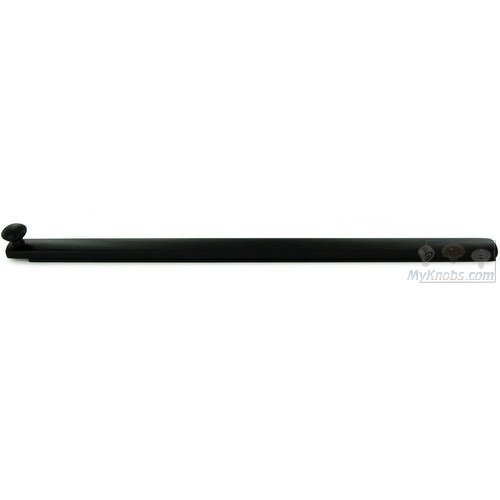 Deltana Solid Brass 12" Heavy Duty Surface Bolt with Concealed Screws in Paint Black