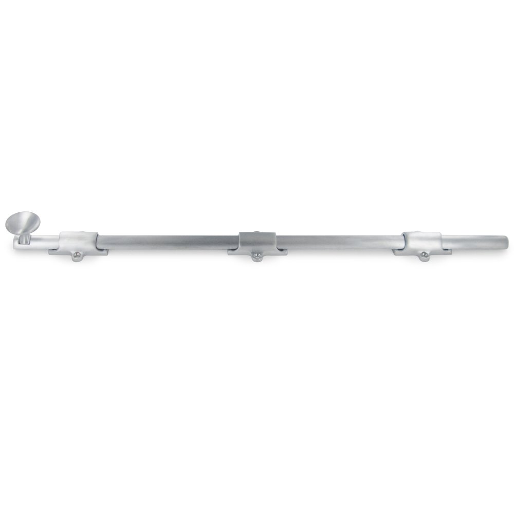 Deltana Solid Brass 18" Heavy Duty Surface Bolt in Brushed Chrome
