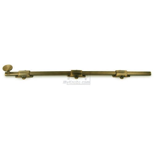 Deltana Solid Brass 18" Heavy Duty Surface Bolt in Antique Brass