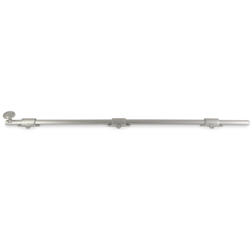 Deltana Solid Brass 24" Heavy Duty Surface Bolt in Brushed Nickel