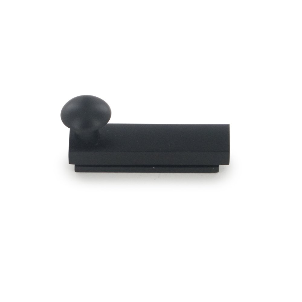 Deltana Solid Brass 2" Heavy Duty Surface Bolt with Concealed Screws in Paint Black
