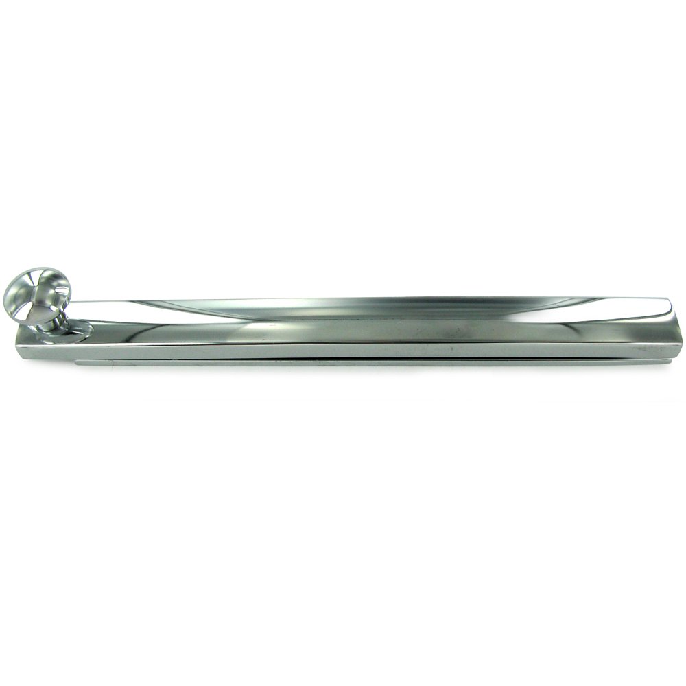 Deltana Solid Brass 6" Heavy Duty Surface Bolt with Concealed Screws in Polished Chrome