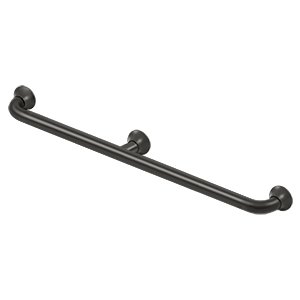 Deltana Solid Brass 36" Grab Bar with Center Post in Oil Rubbed Bronze