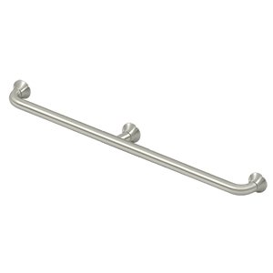 Deltana Solid Brass 42" Grab Bar in Brushed Nickel